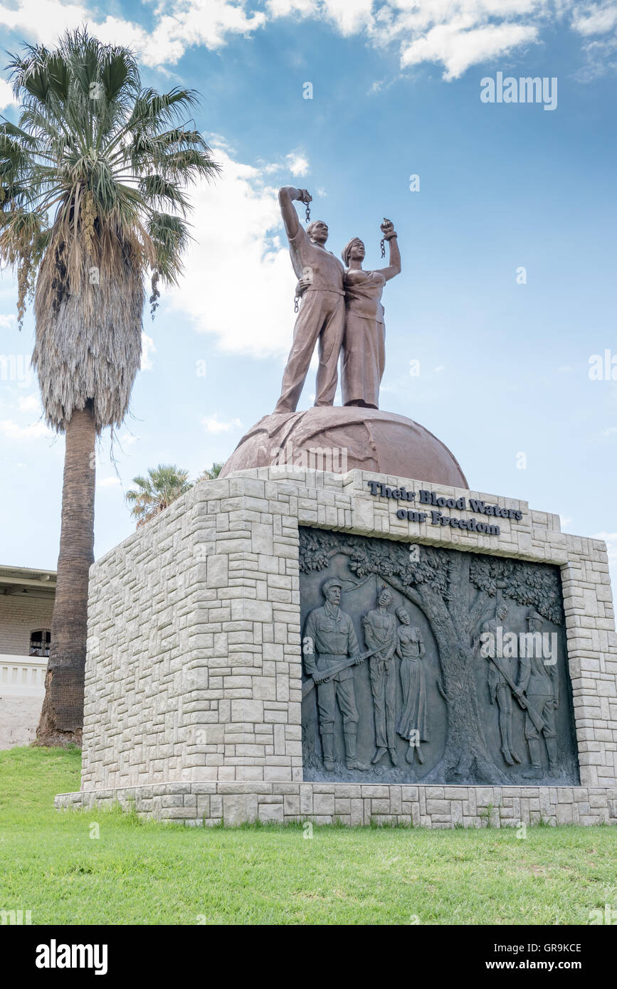 Monumet für die Opfer der Unabhängigkeit kämpfen, Windhoek, Namibia Stockfoto