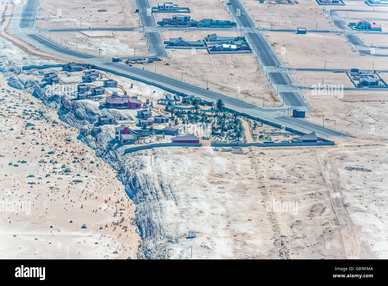 Neue Siedlung Swakop River, Swakopmund, Namibia, Luftbild