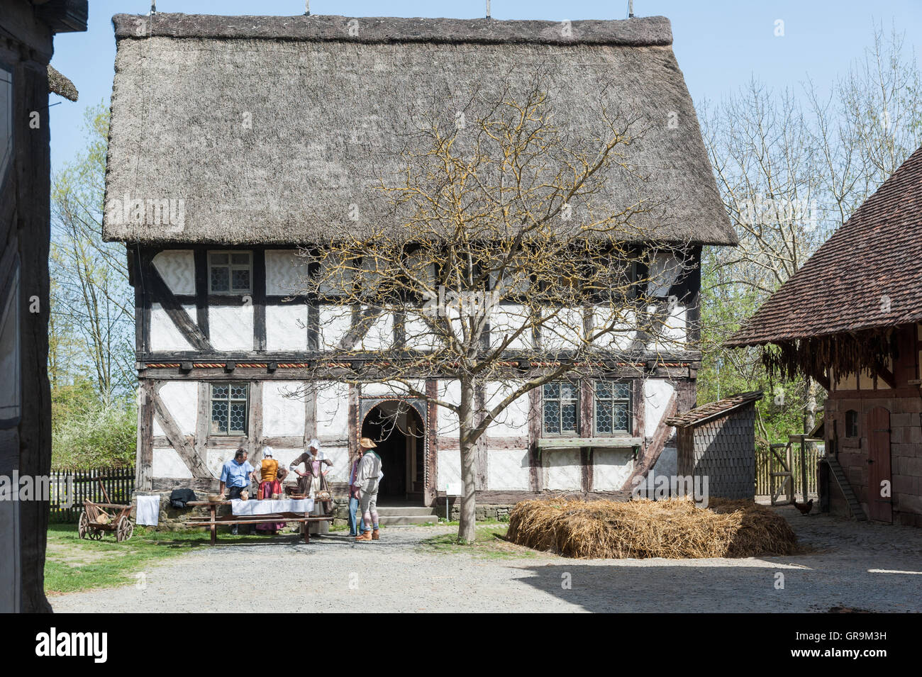 Historisches Bauernhaus Neu-Anspach Deutschland Stockfoto