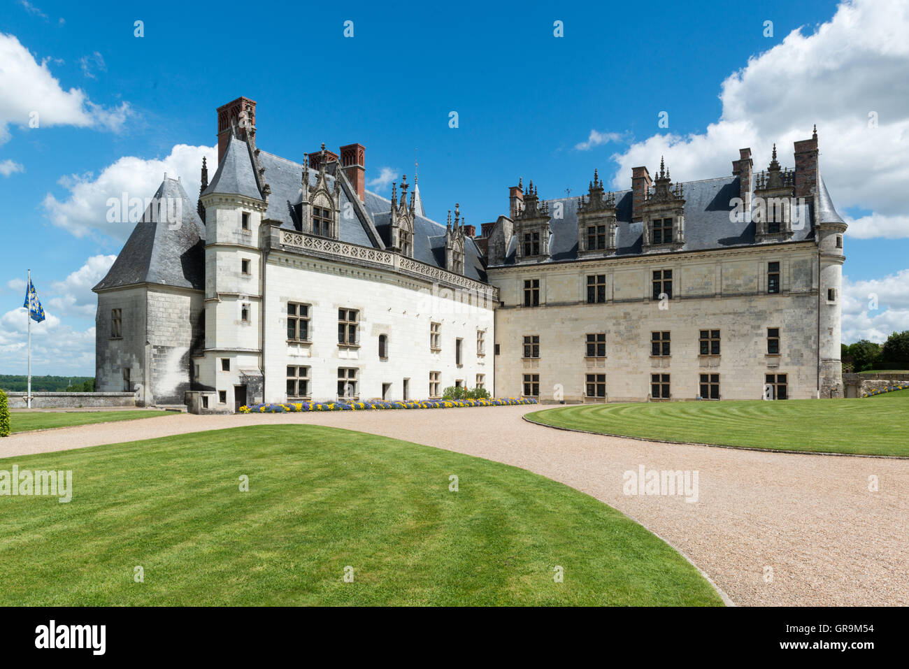 Schloss Amboise, Fluss Loire-Frankreich Stockfoto