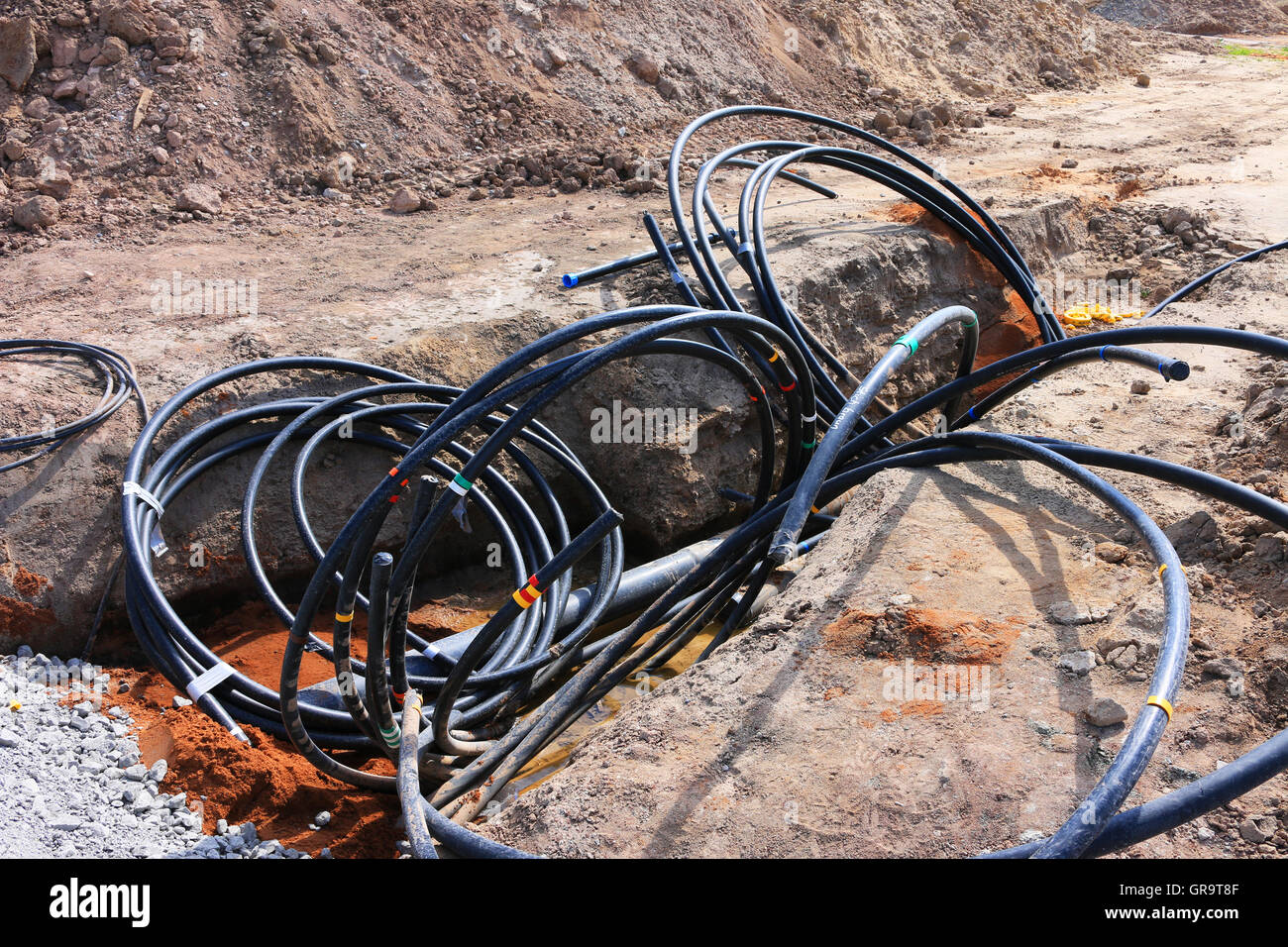 Neues Baugebiet Stockfoto