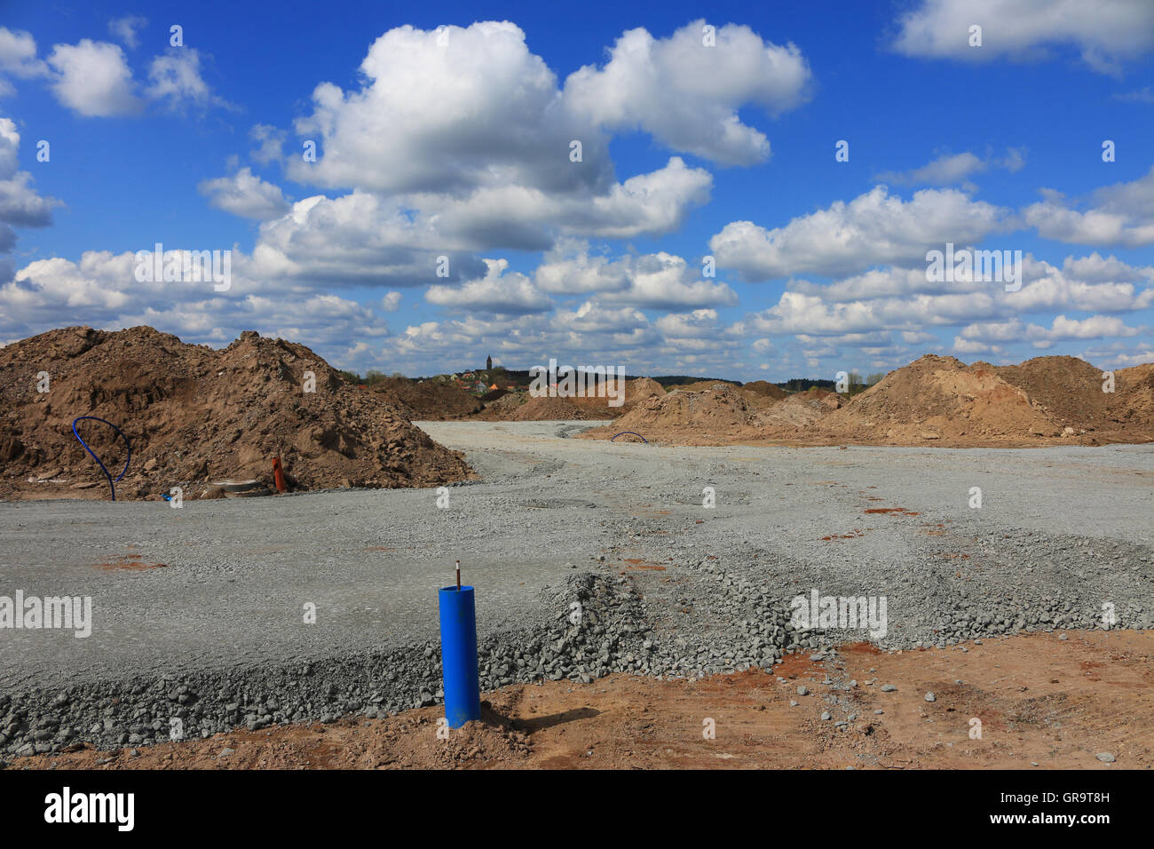Neues Baugebiet Stockfoto
