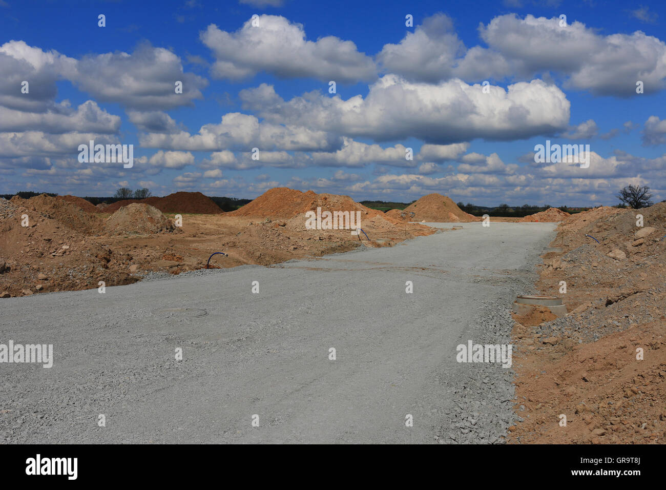 Neues Baugebiet Stockfoto