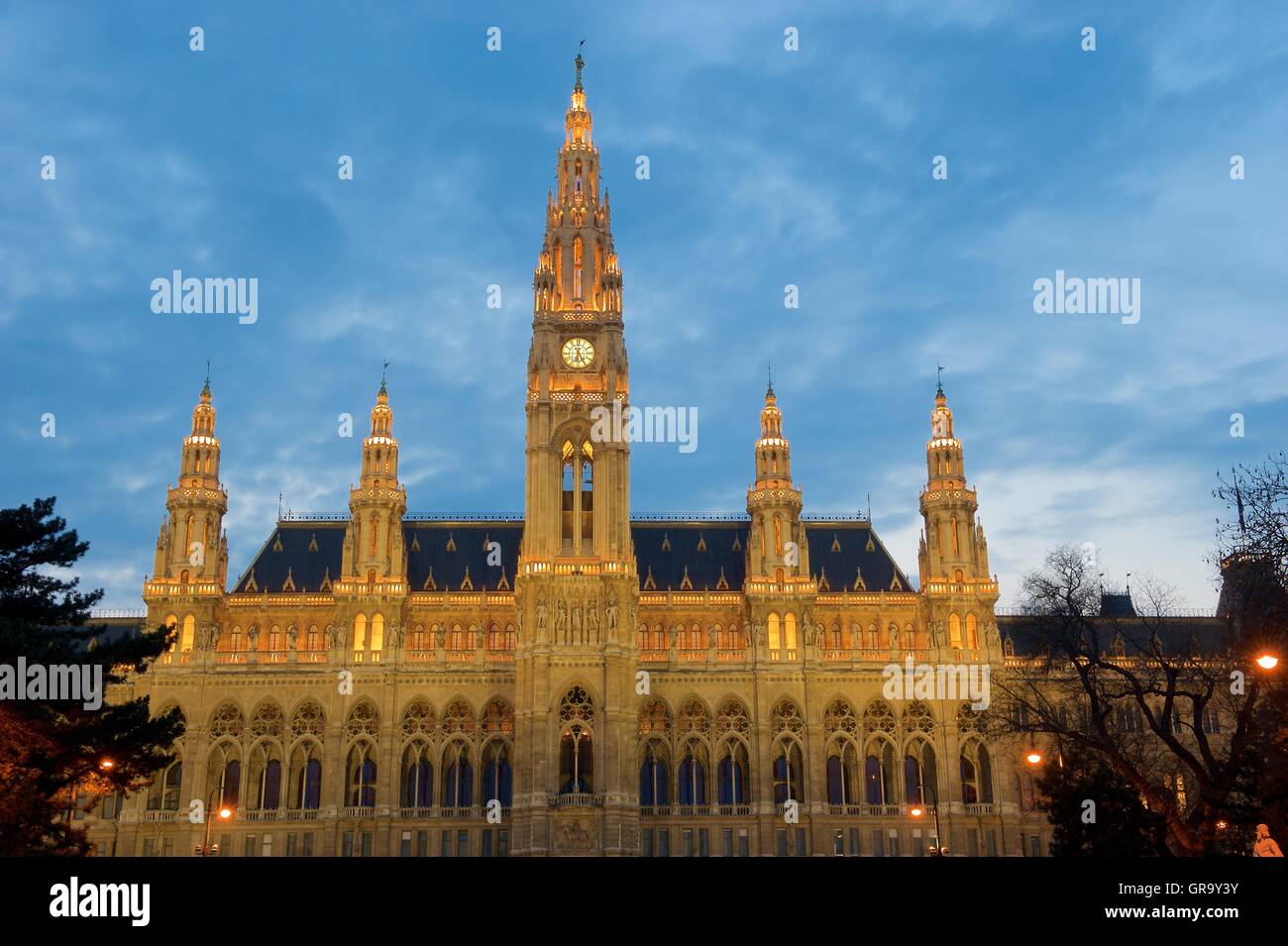 Rathaus Wien Stockfoto