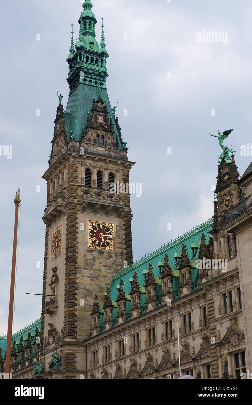 Hamburger Rathaus Stockfoto