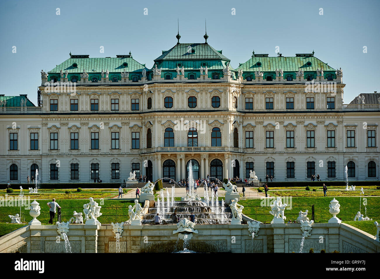 Schloss Belvedere Stockfoto