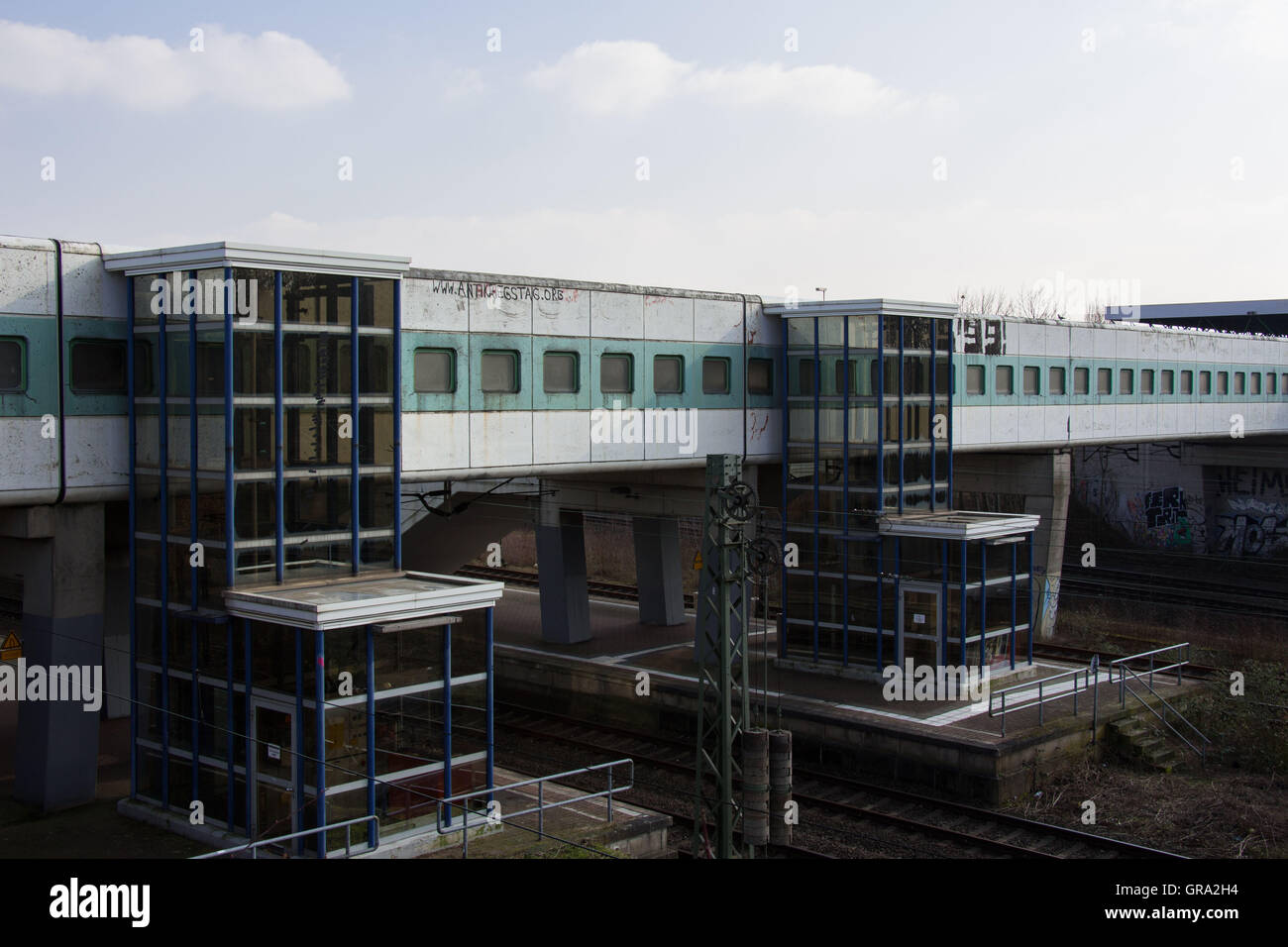 S-Bahn Station Dortmund-Dorstfeld Stockfoto