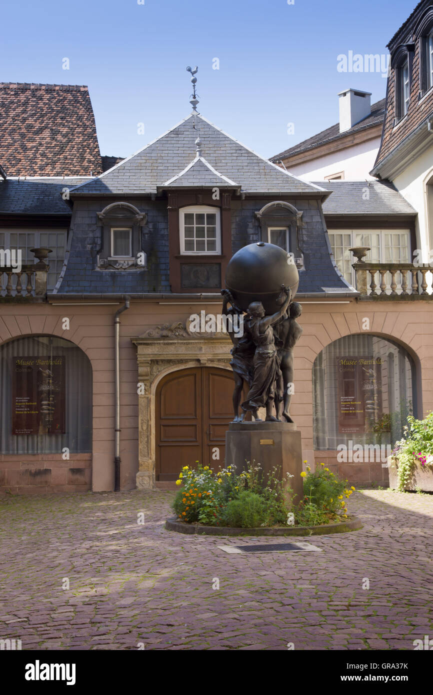 Musee Bartholdi, Colmar, Elsass, Frankreich, Europa Stockfoto