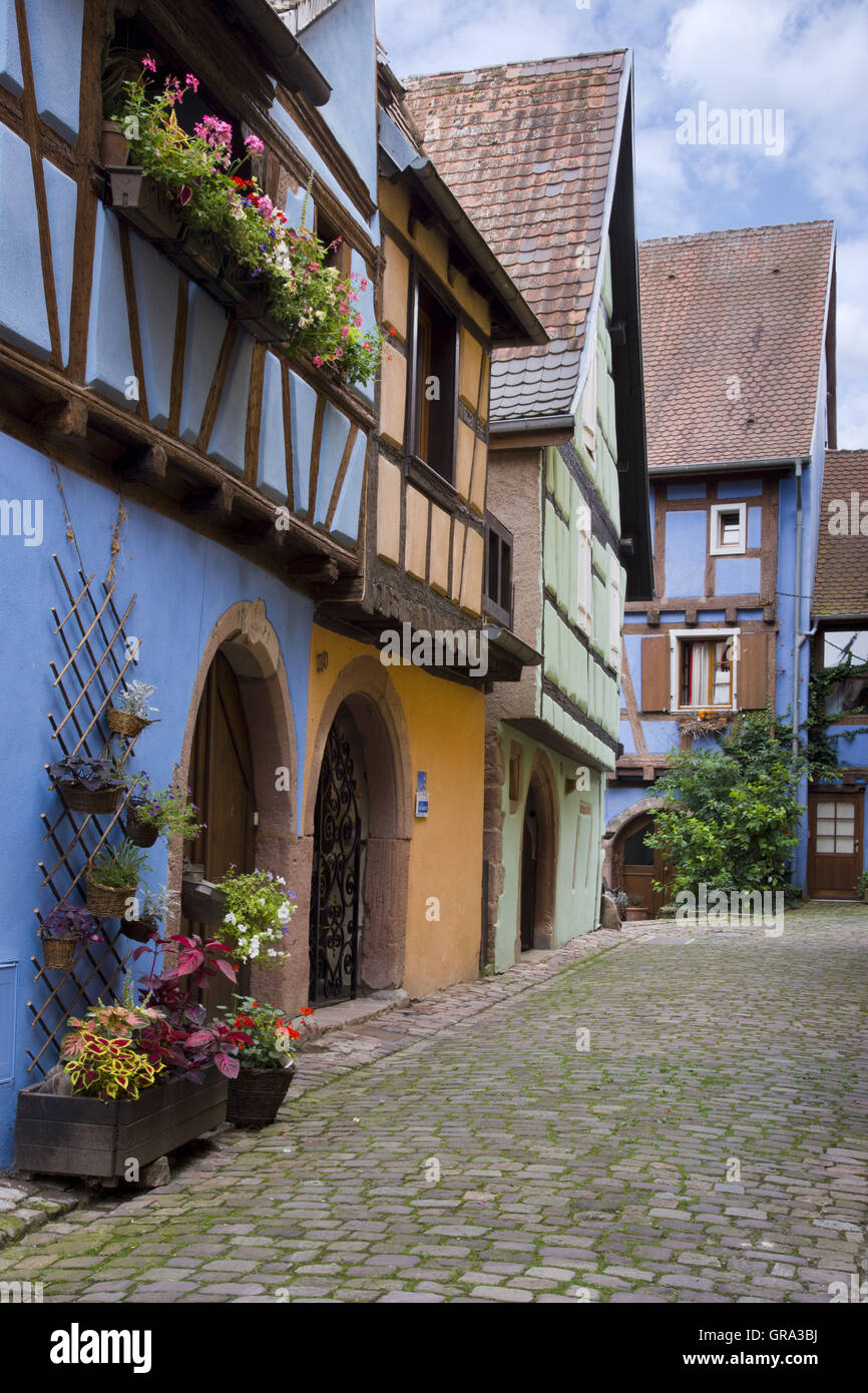 Riquewihr, Elsass, Departement Haut-Rhin, Frankreich, Europa Stockfoto