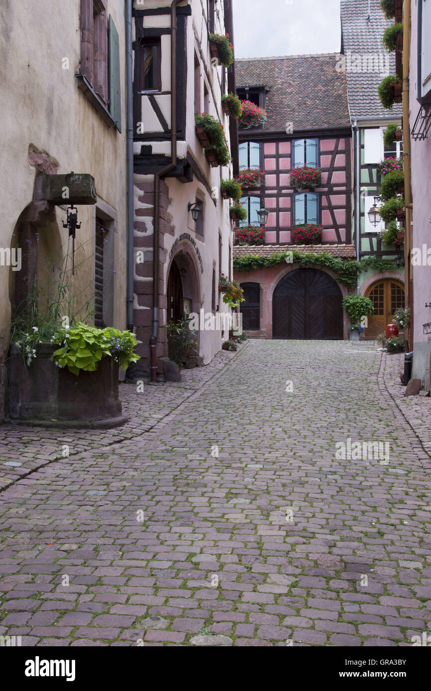 Riquewihr, Elsass, Departement Haut-Rhin, Frankreich, Europa Stockfoto