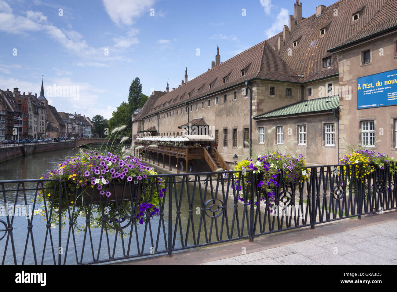 Pont Du Corbeau und altes Zollhaus, Straßburg, Unesco World Heritage Site, Elsass, Frankreich, Europa Stockfoto