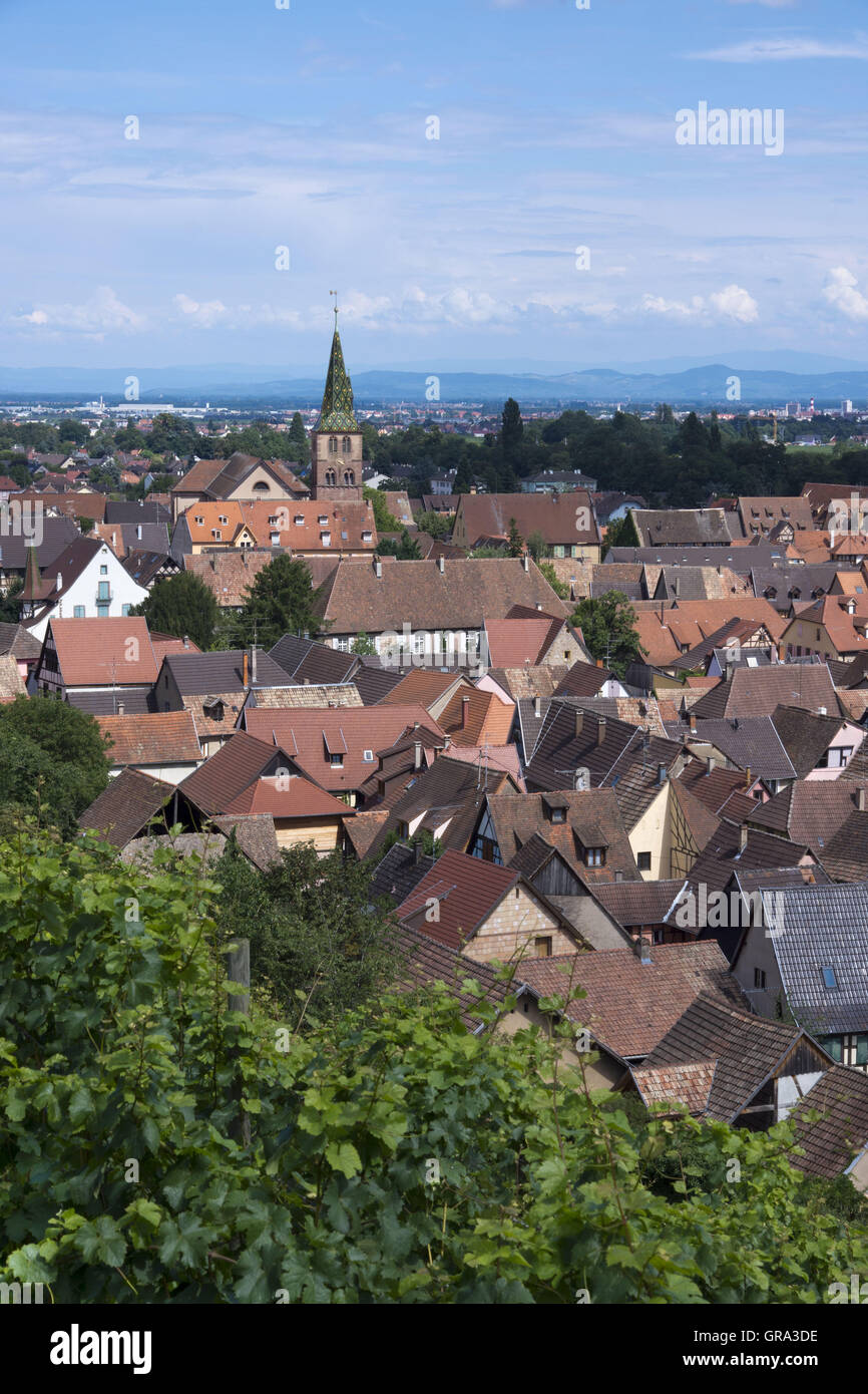 Turckheim, Departemant Haut-Rhin, Elsass, Frankreich, Europa Stockfoto