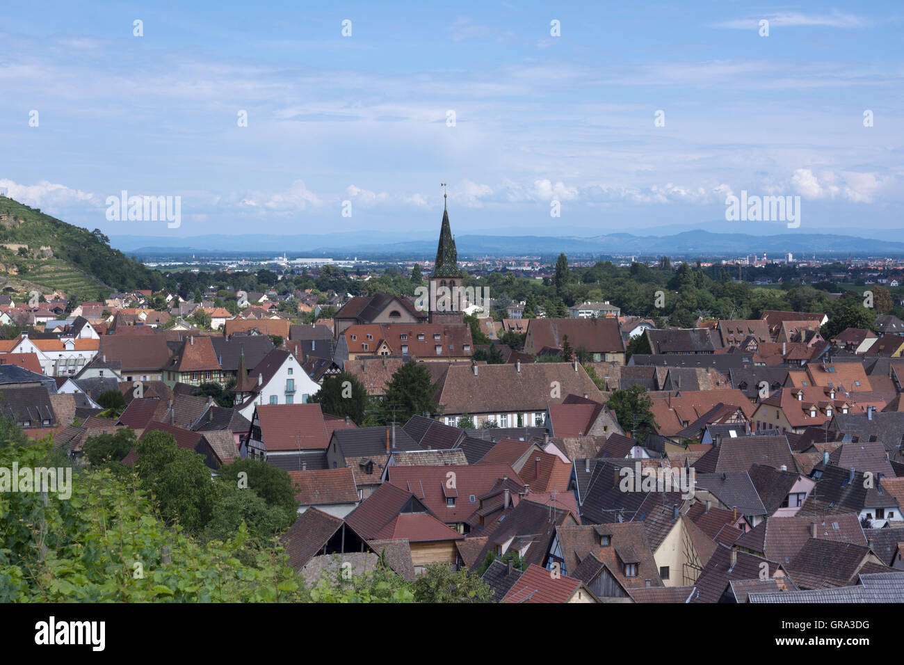 Turckheim, Departemant Haut-Rhin, Elsass, Frankreich, Europa Stockfoto