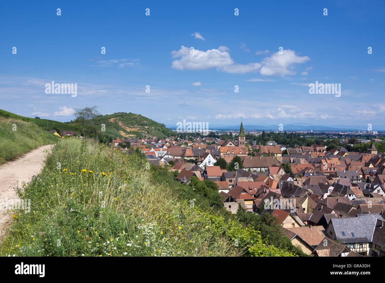 Turckheim, Departemant Haut-Rhin, Elsass, Frankreich, Europa Stockfoto