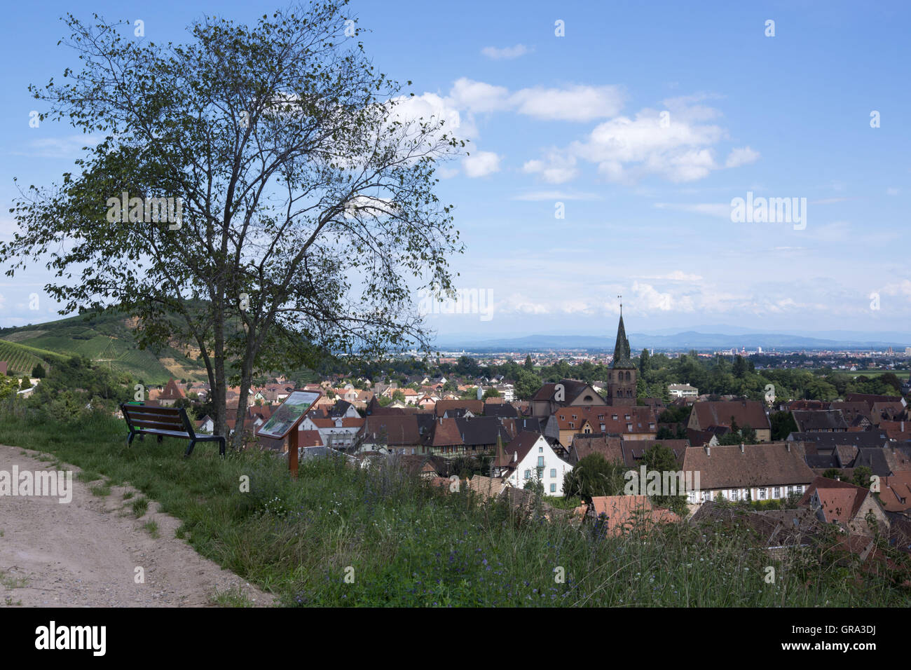Turckheim, Departemant Haut-Rhin, Elsass, Frankreich, Europa Stockfoto