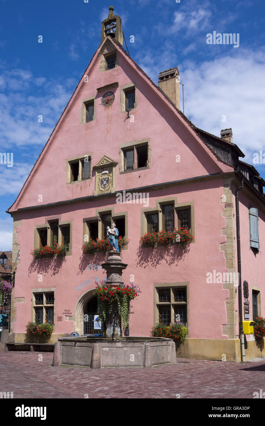 Zivilstandsamt, Turckheim, Departemant Haut-Rhin, Elsass, Frankreich, Europa Stockfoto