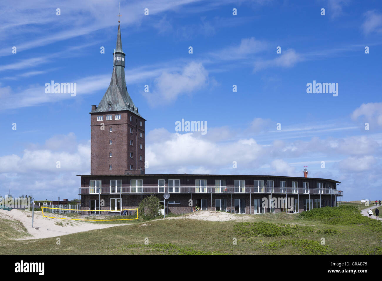 Westturm Hostel Neuer Leuchtturm Wangerooge Osten Friesische Insel Ostfriesland Niedersachsen Deutschland Europa Zu Senken Stockfotografie Alamy