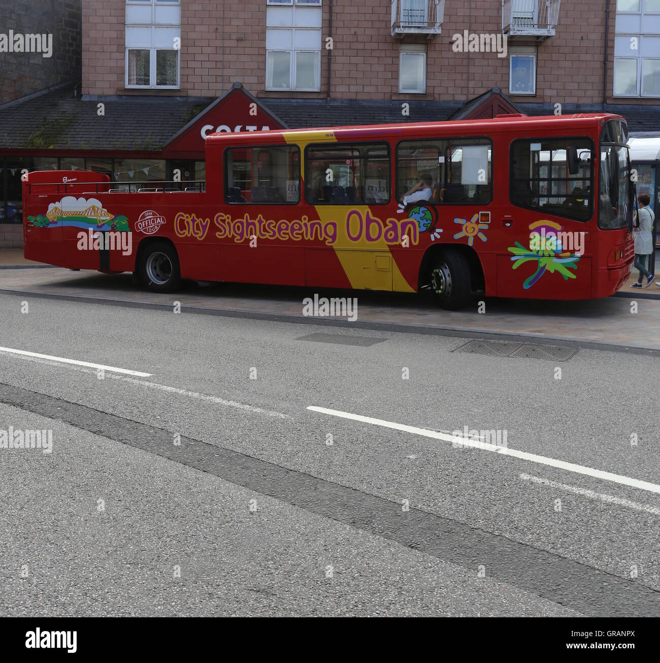 City Sightseeing Bus Schottland Oban september 2016 Stockfoto