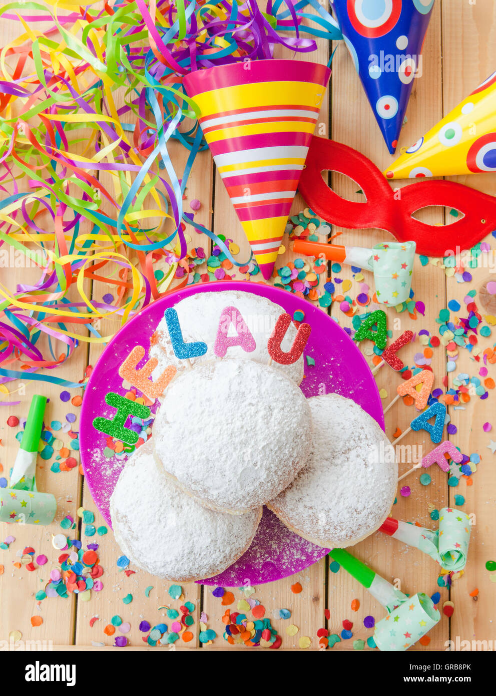 Donuts für Karneval Stockfoto