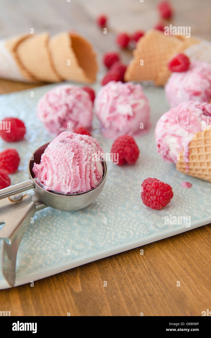 Eiscreme-Kegel Stockfoto