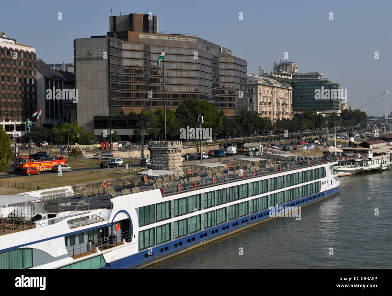 Riverboat Danube Budapest Ungarn Stockfoto