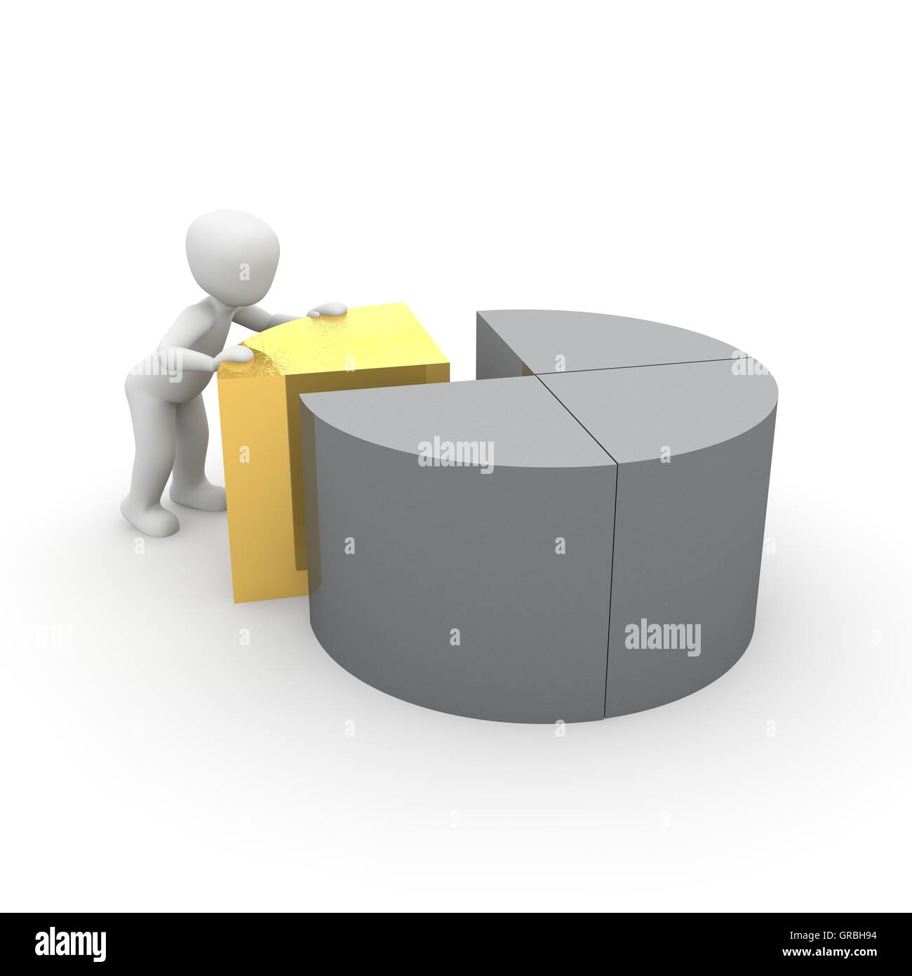 Kreisdiagramm 8 Stockfoto