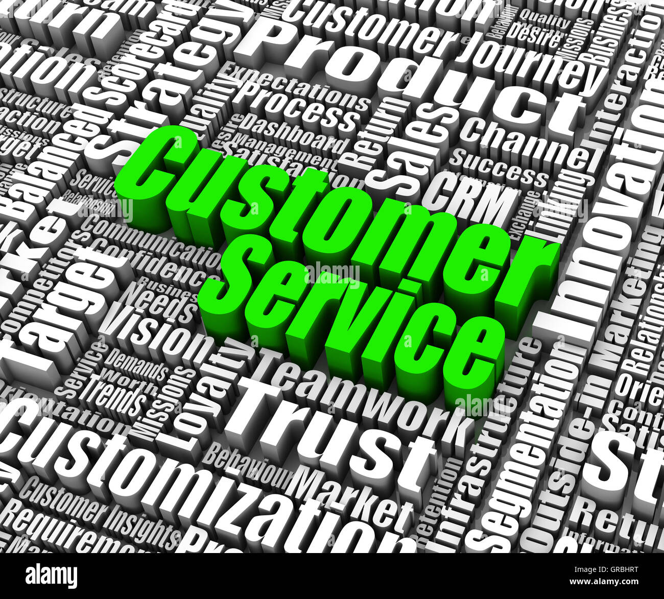 Kunden-Service Stockfoto