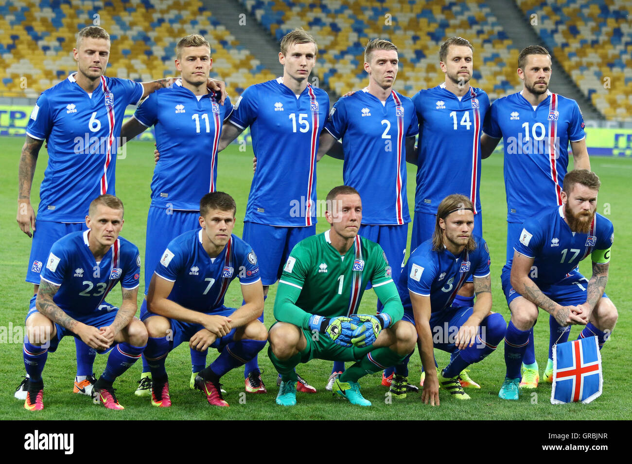 Island Fußball-Nationalmannschaft Stockfotografie - Alamy