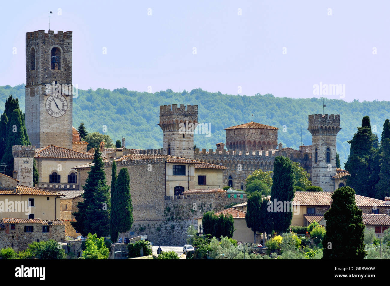 Abtei San Michele Arcangelo A Passignano, Toskana, Italien Stockfoto