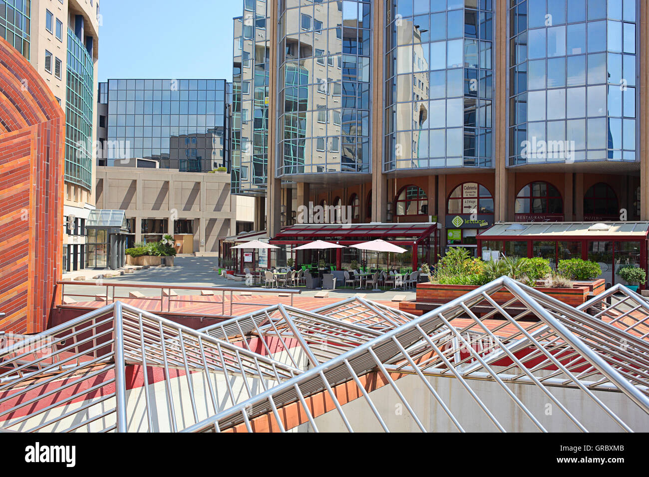 Porte De L'Arenas, Business Center und Bürogebäuden Stockfoto