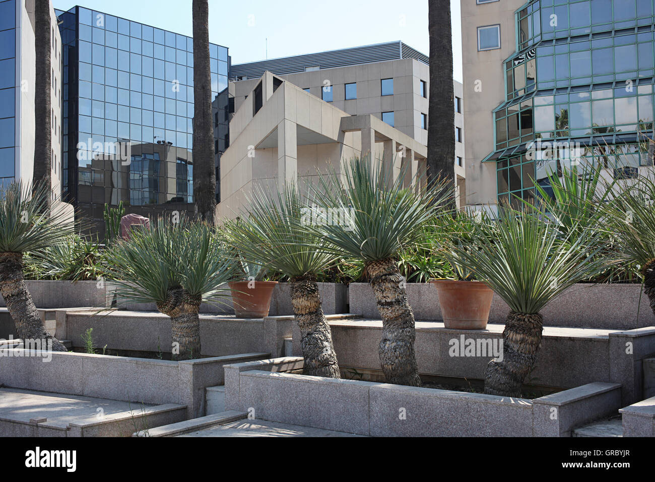Porte De L'Arenas, Business Center und Bürogebäuden Stockfoto