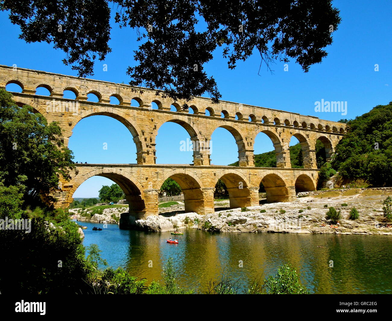 Pont Du Gard Stockfoto