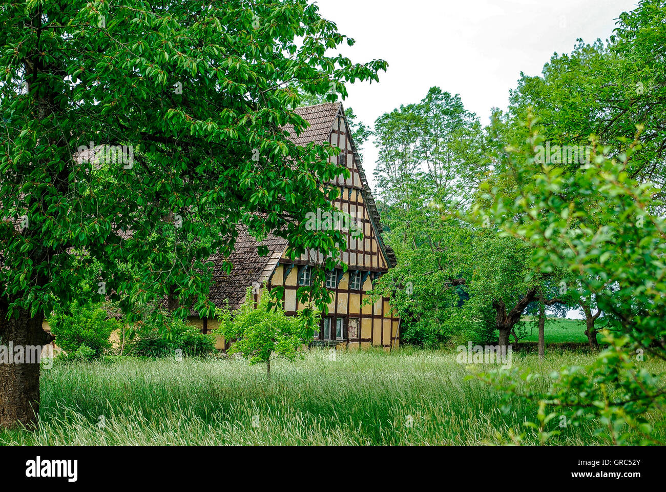 Farmland, Grange, Osnabrück, Fachwerkhaus Stockfoto