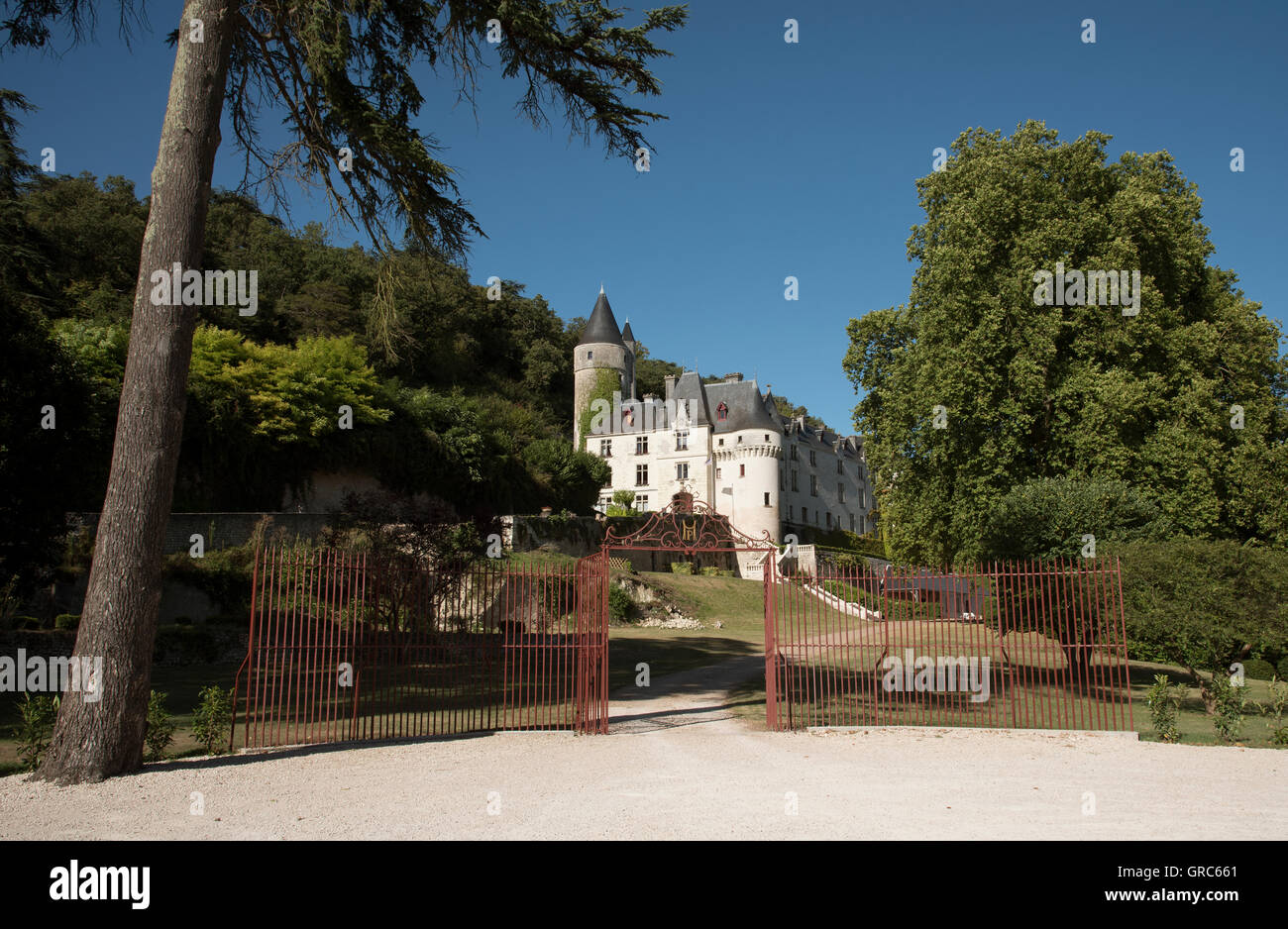 Chissey de Touraine Loire Region Frankreich - die französischen Türmen 15. Jahrhundert Chateau Chissey Chissey en Touraine Stockfoto