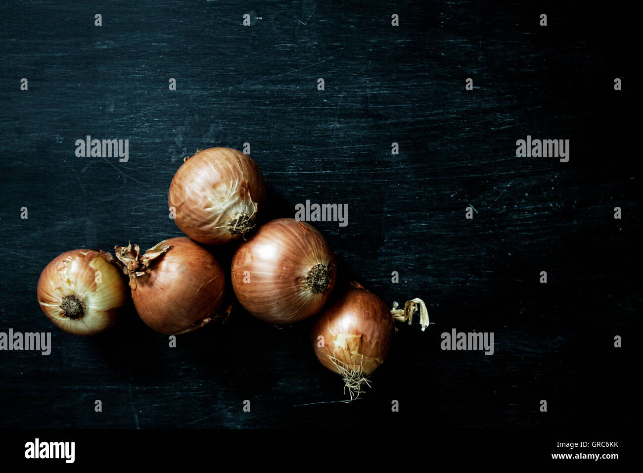 Zwiebel Gemüse essen Ernte Samen Ernte Menge Diät Geschmack Stockfoto