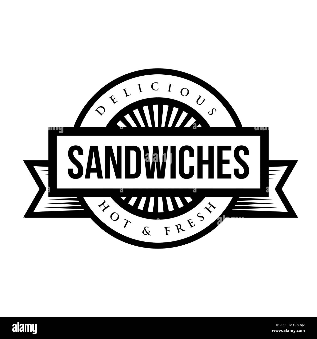 Sandwiches Vintage Stempel Vektor Stock Vektor