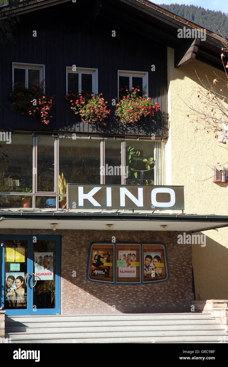 Kino In Zell am See Stockfoto