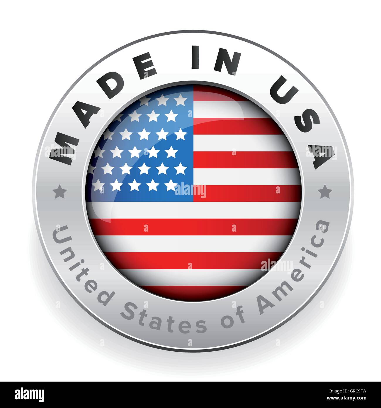 Made in USA Abzeichen Vektor Stock Vektor