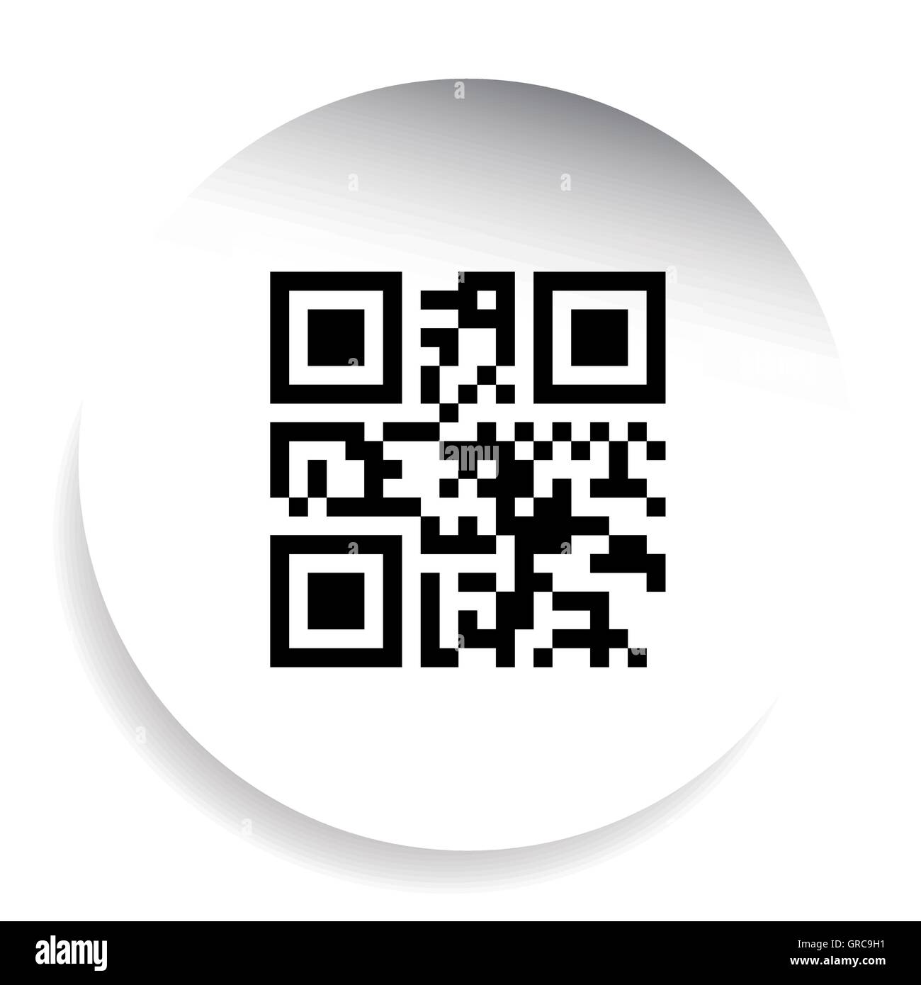 QR Code Labe Aufkleber Vektor Stock Vektor