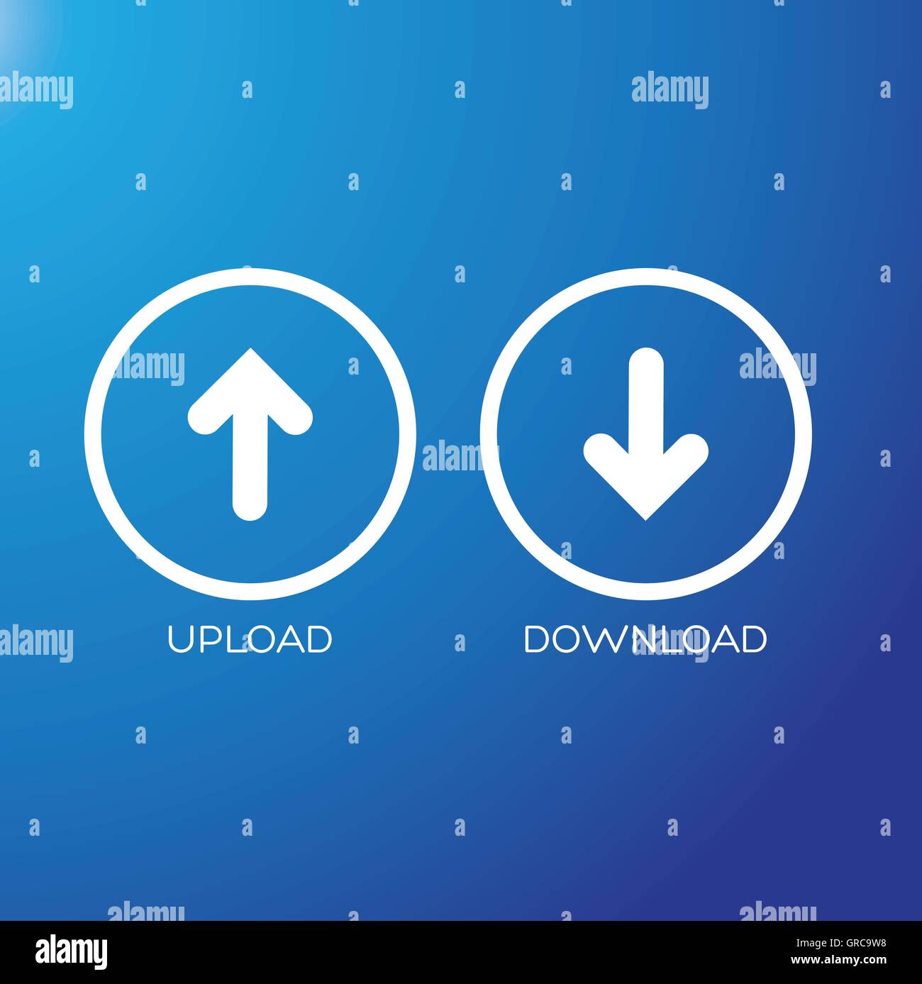 Download Icon Symbol Vektor hochladen Stock Vektor