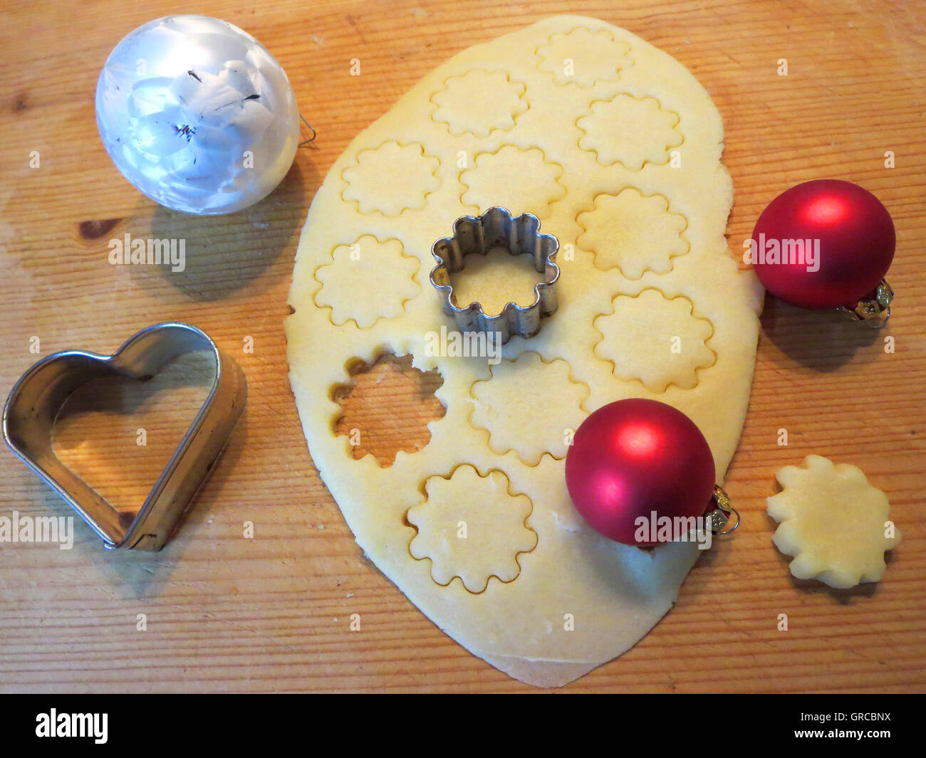 Kuchen backen Weihnachten Stockfoto