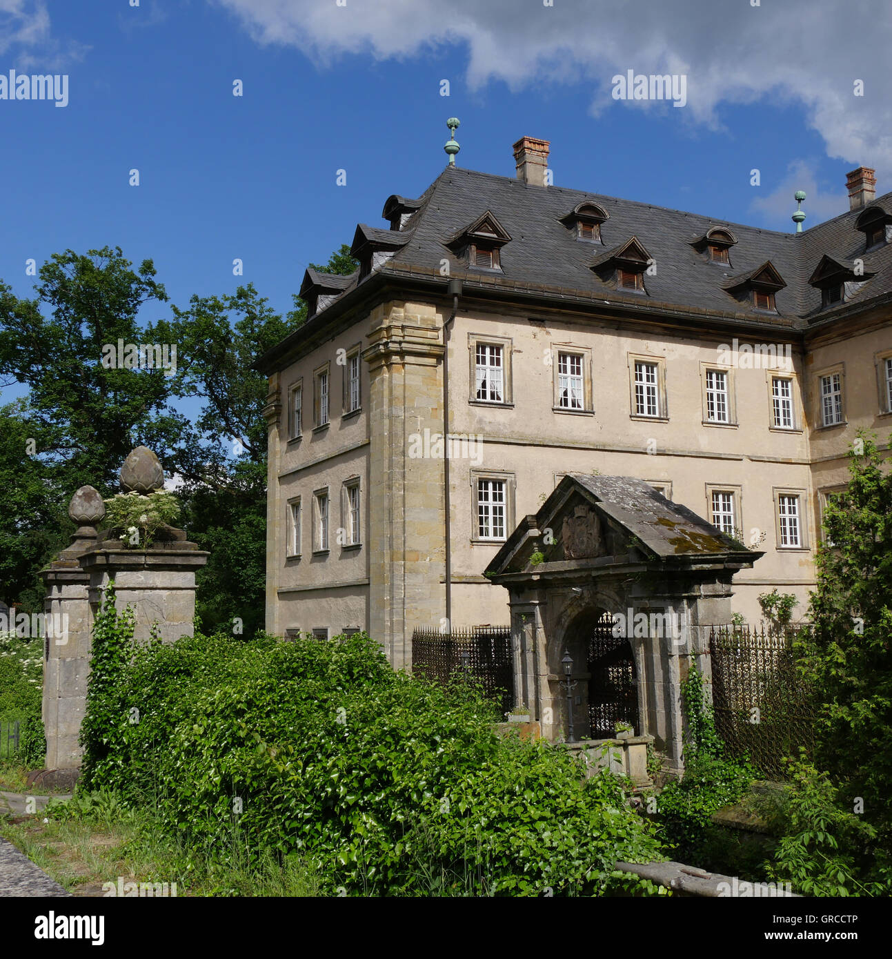 Schloss Gereuth, Unterfranken Stockfoto