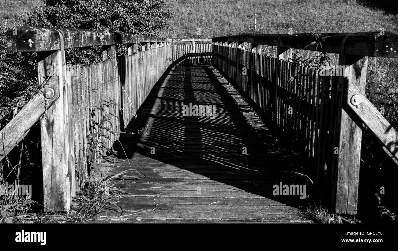 Fußgängerbrücke Stockfoto