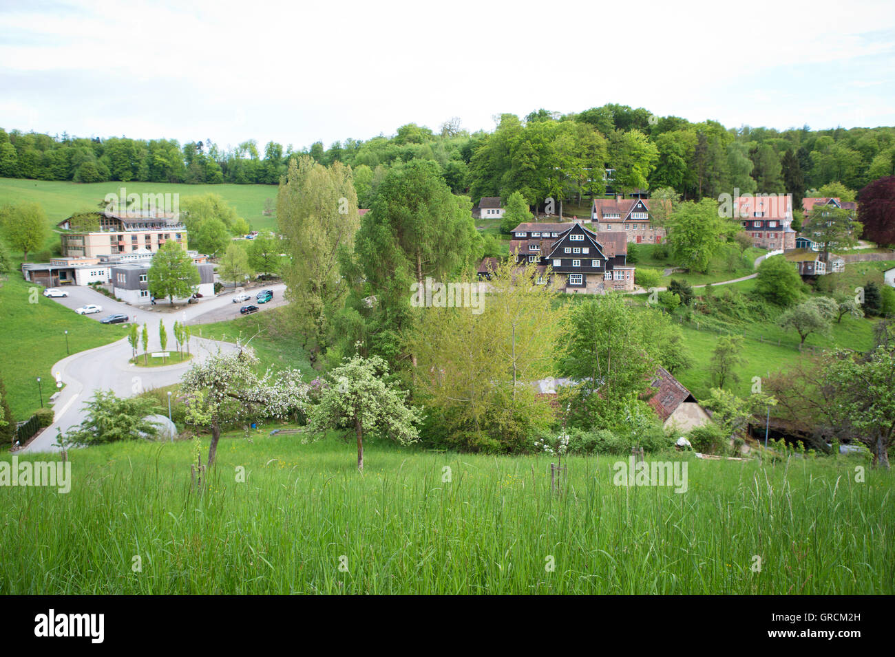 Odenwaldschool Ober-Hambach, Heppenheim, Bergstraße Stockfoto