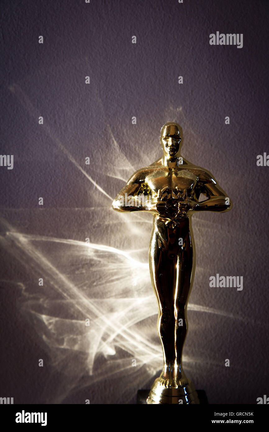 Oscar, der Film-Preis mit Reflexion Stockfoto