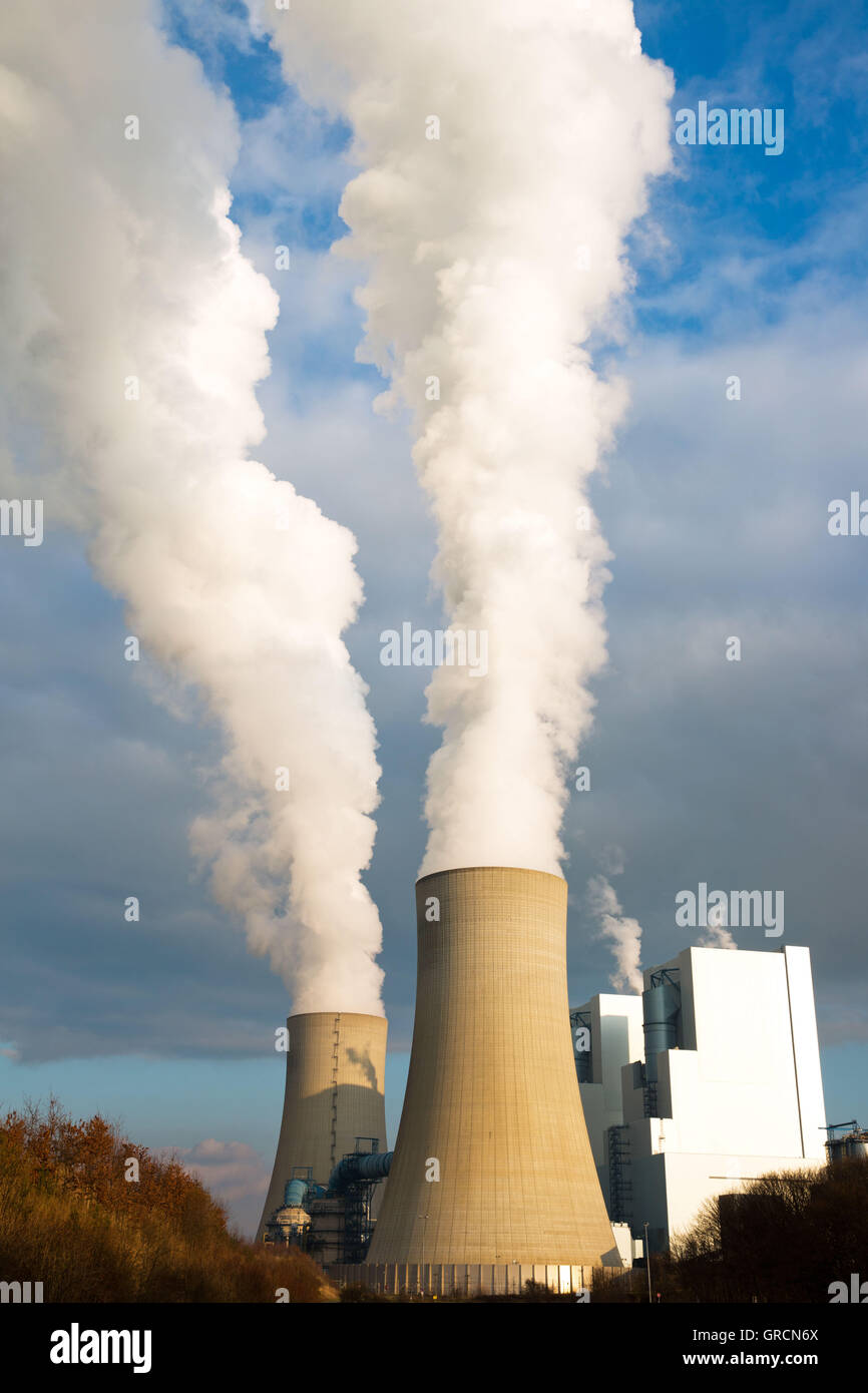 Kohle-Kraftwerk Neurath In Nrw Stockfoto