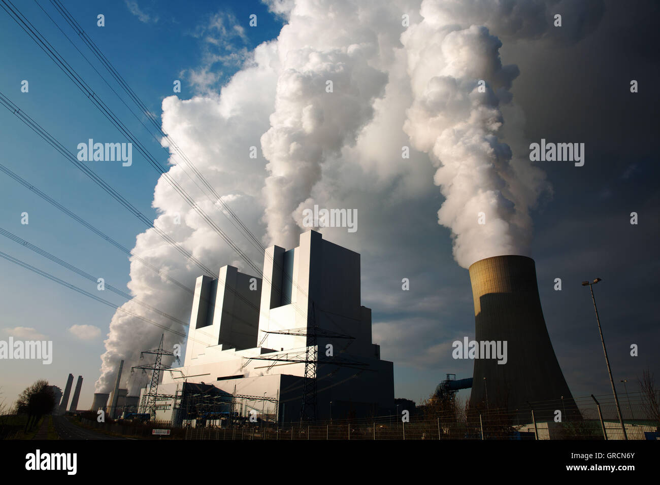 Kohle-Kraftwerk Neurath In Nrw Stockfoto