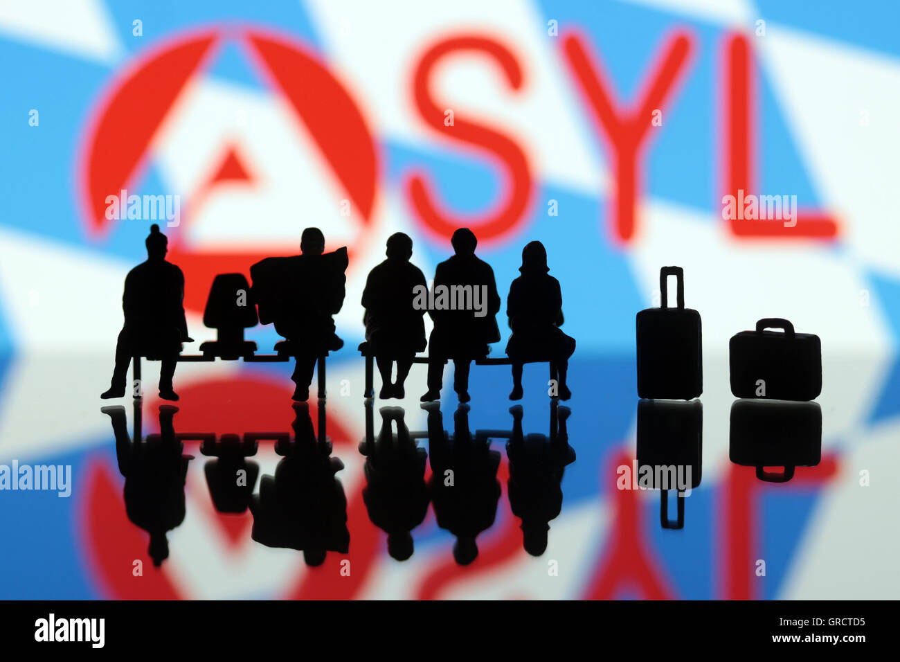 Integration von Flüchtlingen auf dem bayerischen Arbeitsmarkt Stockfoto