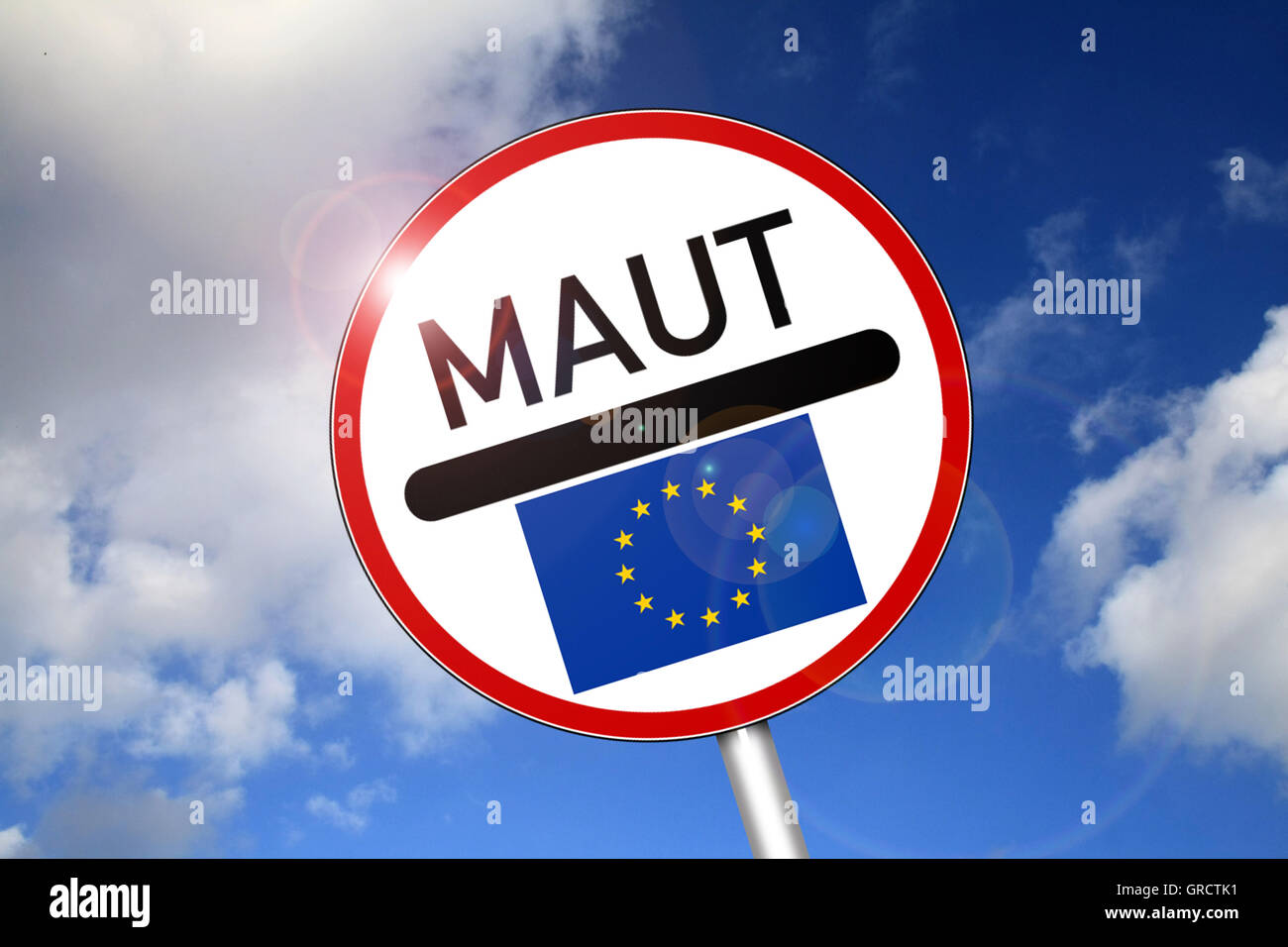 Europäische Kommission prüft die Möglichkeit, einen europäischen Mautsystem Stockfoto