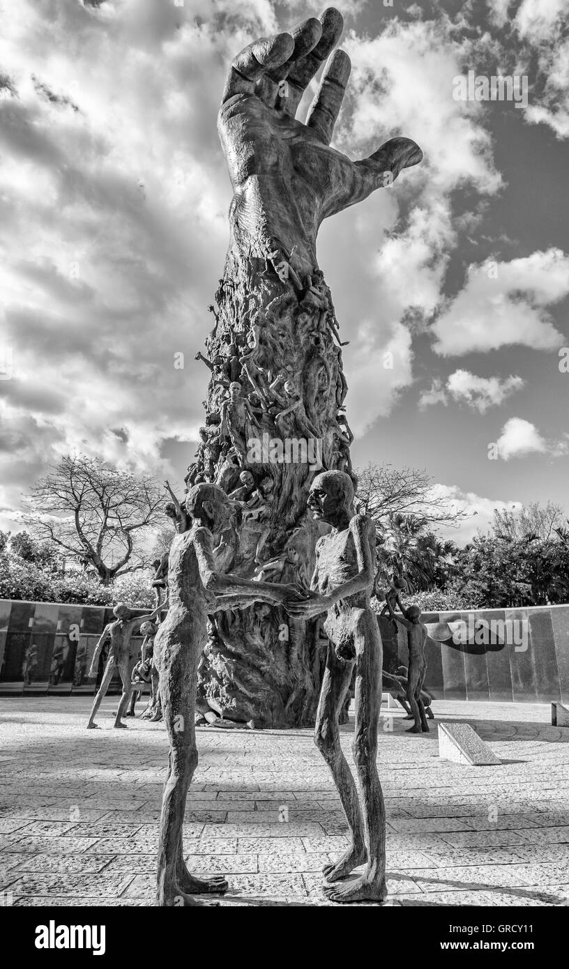 Florida, Miami Beach, Holocaust-Mahnmal, Kenneth Treister Bildhauer und designer Stockfoto